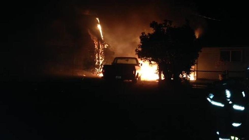 2 Alarm Fire Destroys Home in Kennewick This Morning