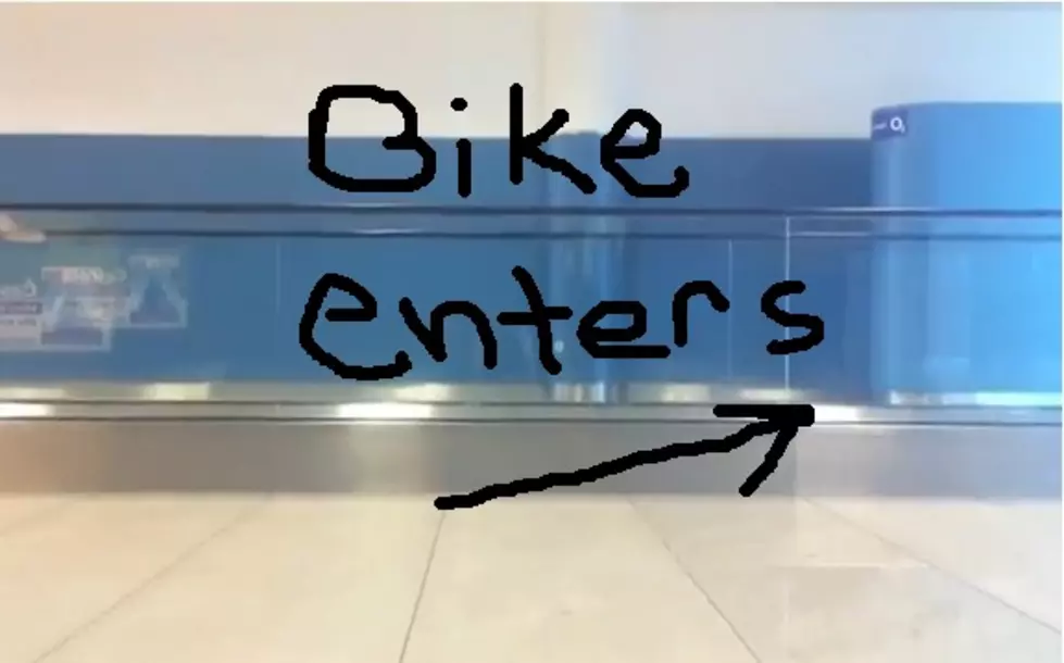 Riding A Human Bicycle In The Airport [VIDEO]