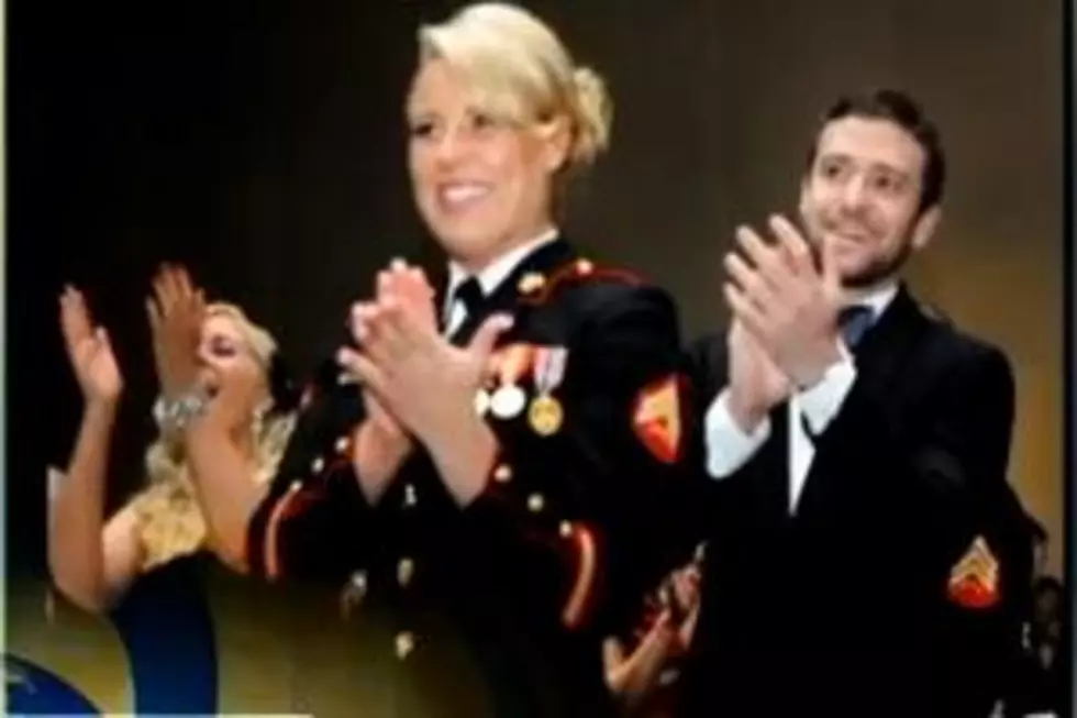 Justin Timberlake Attends Marine Corps Ball [VIDEO]