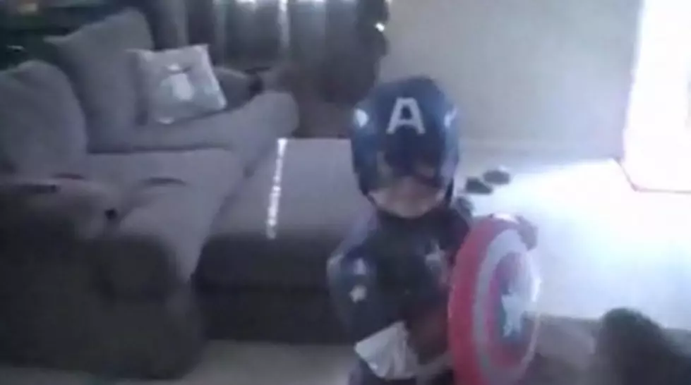 Military Dad Surprises His Son Superhero Style [VIDEO]