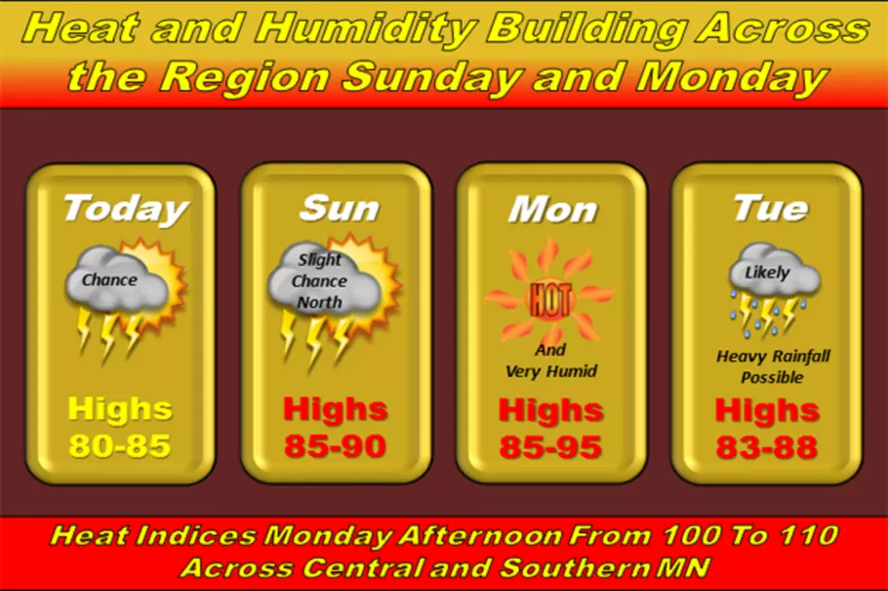 Heat And Humidity On The Way Sunday &#038; Monday