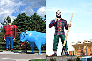The Amazing Disputed Facts About Paul Bunyan &#038; Babe The Ox