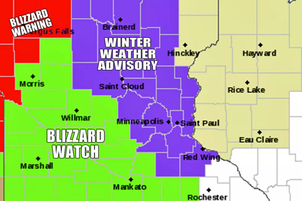 Snow & Wind Prompt Watches & Warnings for Central Minnesota Sunday
