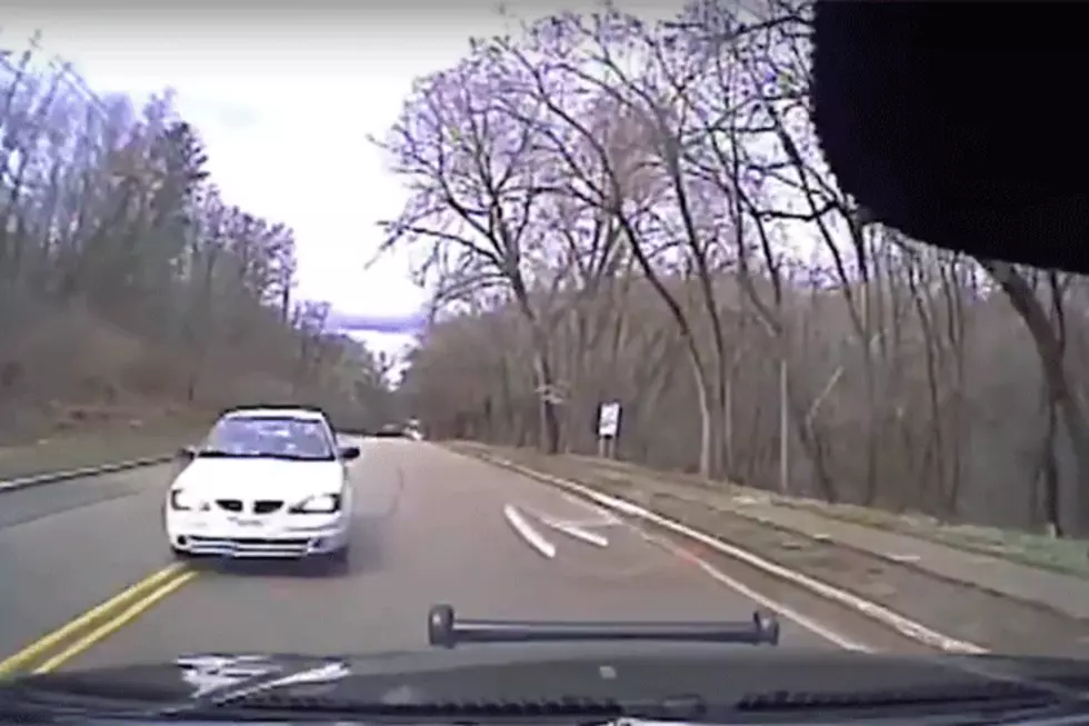 Dash Cam Captures Distracted Driver Hitting Hudson Police Car