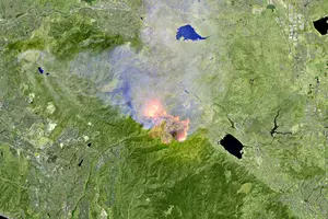The California Fires As Seen From Space