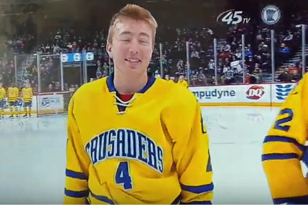 Watch Cathedral Hockey Player Become Instant Legend