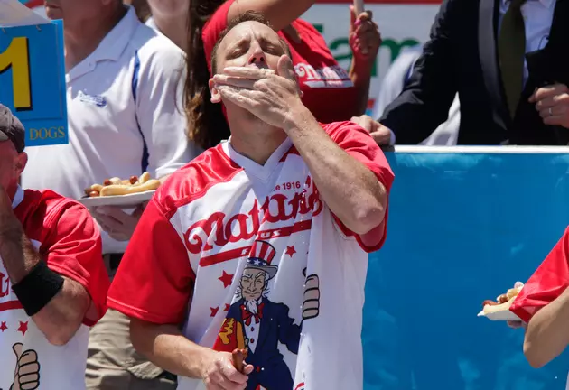 We Have a Wiener! Joey Chestnut Eats 71 Hot Dogs for Title