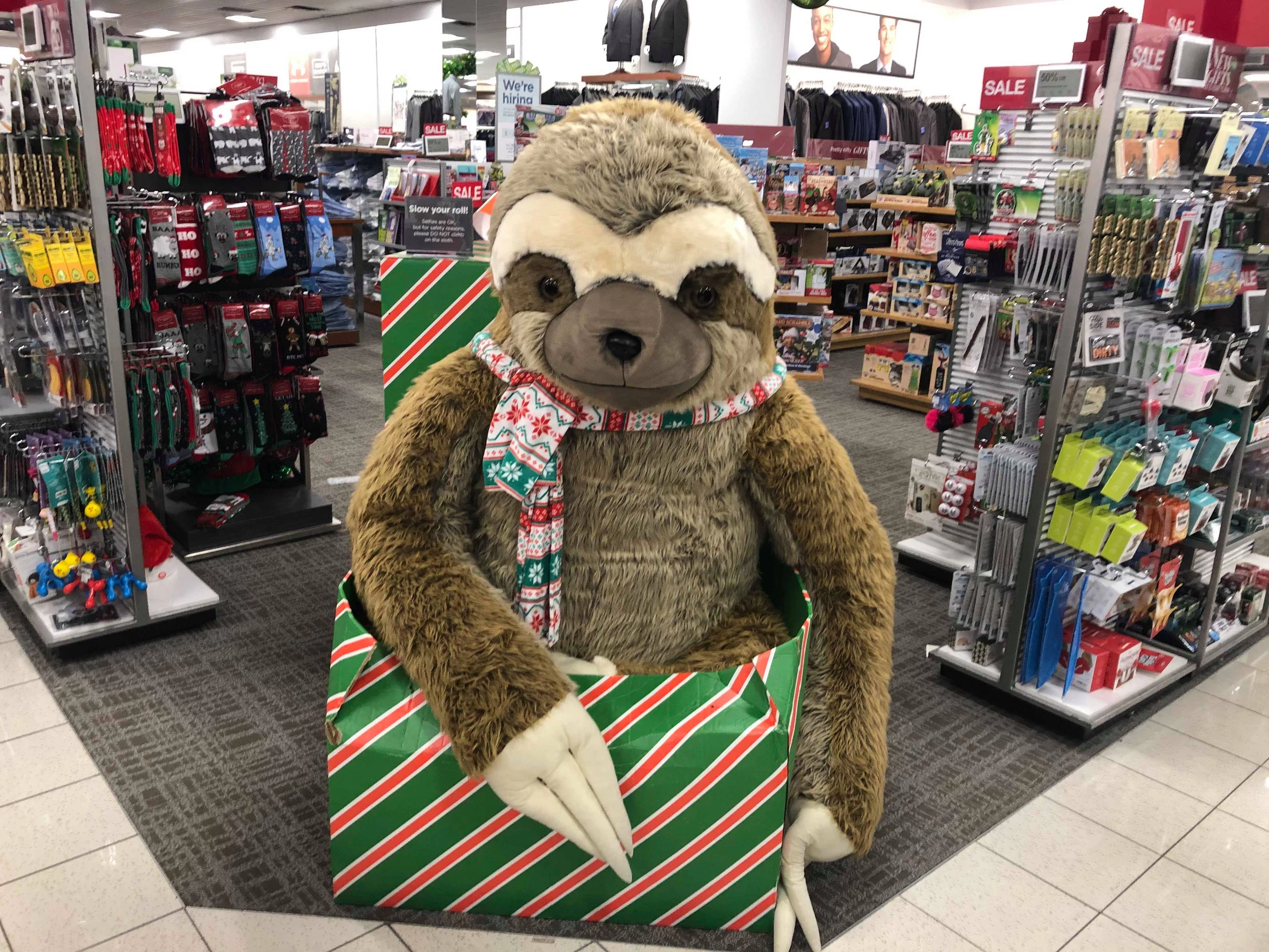 huge sloth stuffed animal