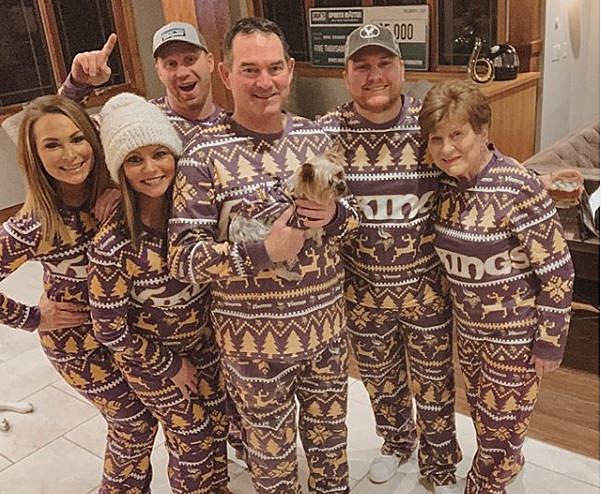 Vikings Coach Mike Zimmer Rocks Matching Team PJ s with Family