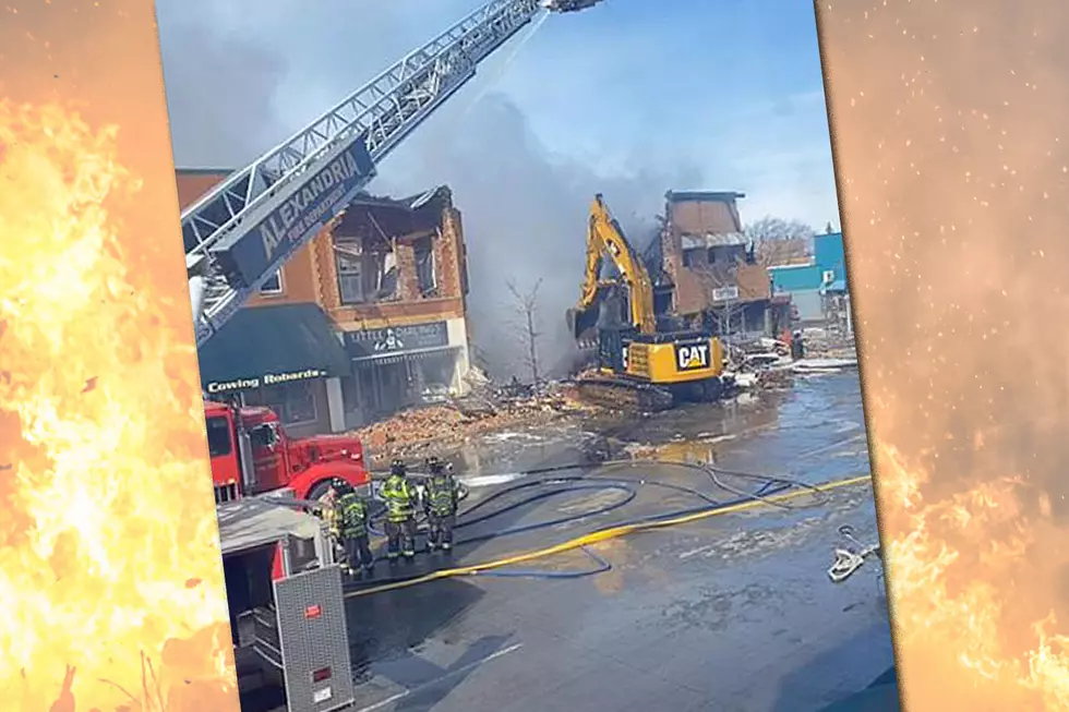 Fire Destroys Buildings, Forces Evacuations in Alexandria