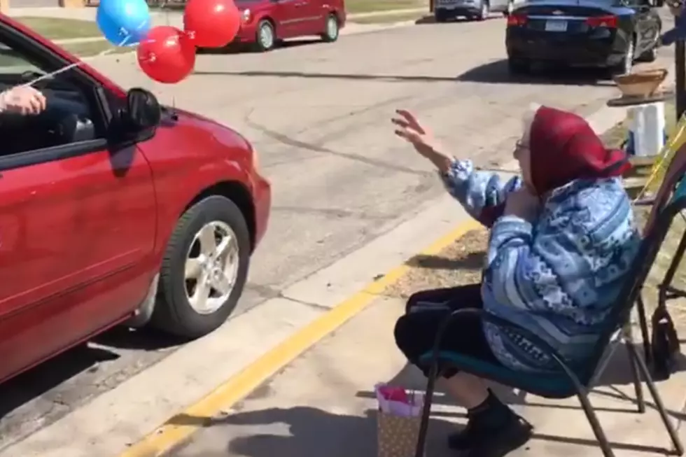 96-Year-Old Freeport Woman Has An Epic Drive-By Birthday [Watch]