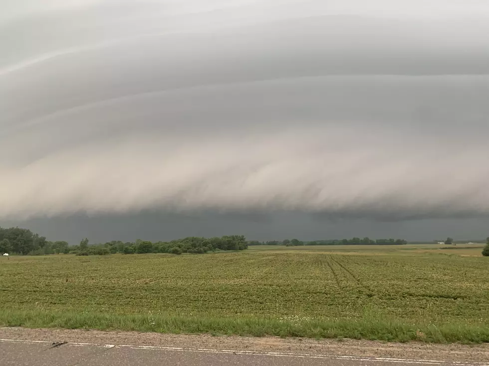 Crazy Clouds Spotted Near Foreston During Storms on Wednesday