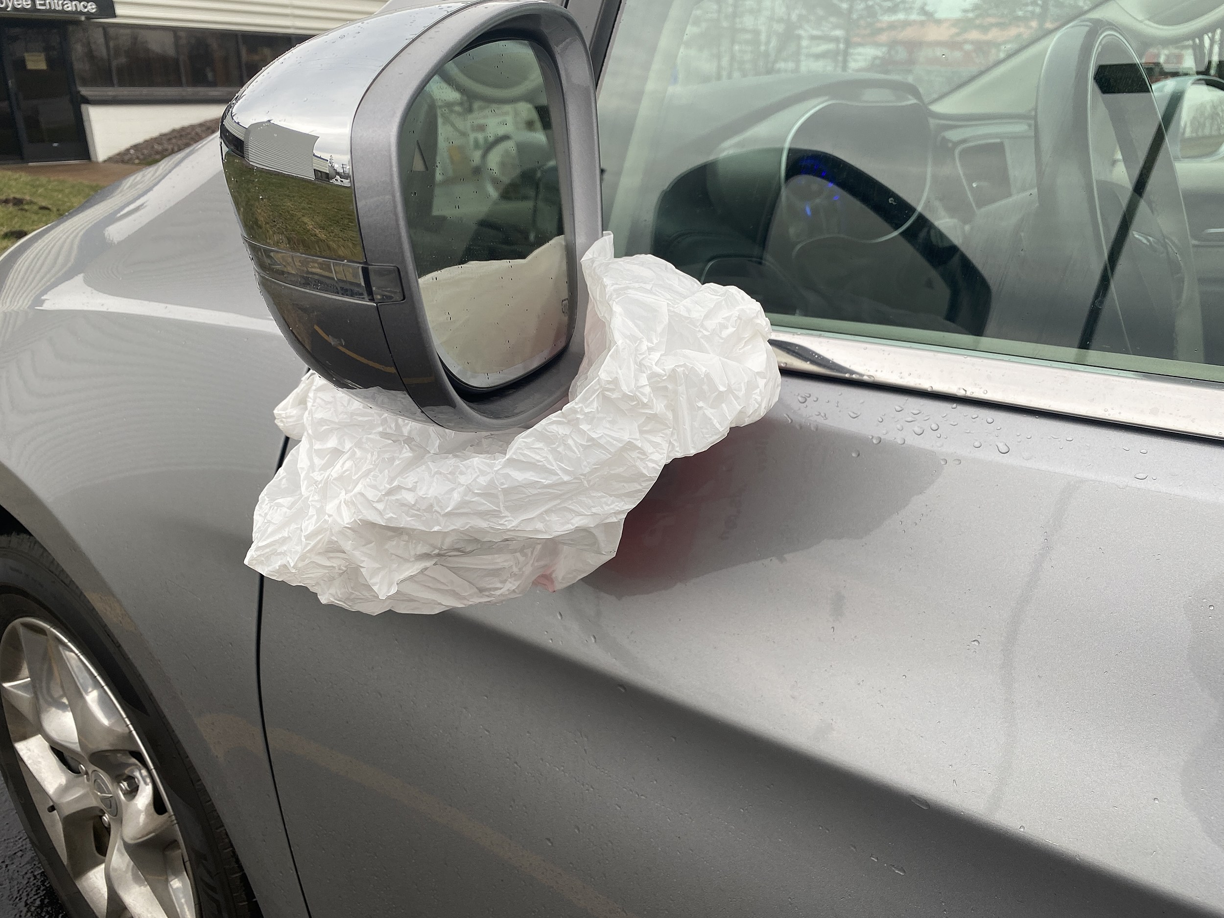 What It Means When Someone Ties A White Grocery Bag To Their Car