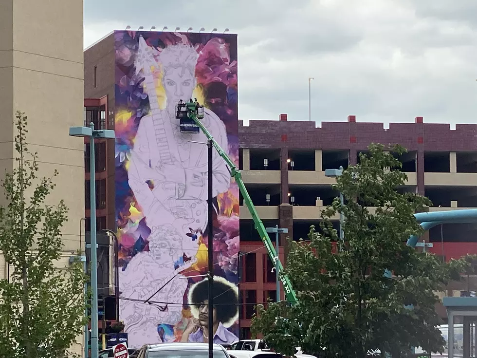 Prince Mural Taking Shape in Minneapolis