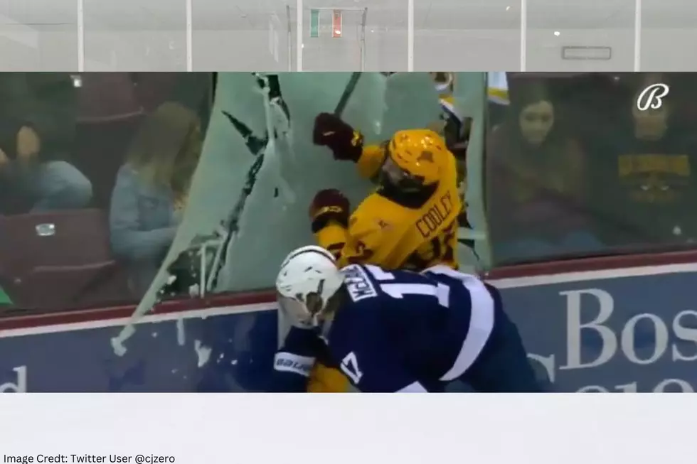 WOAH! You’ve Got To See This Minnesota Hockey Game Hit From Friday Night!