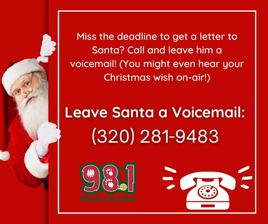 Skip The Letter, Call And Leave Santa A Voicemail With Your Wish!