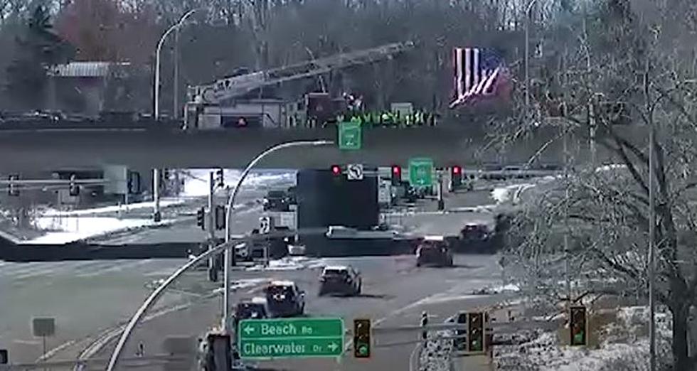 WATCH: Procession for 2 Officers, Medic Killed in Burnsville, MN