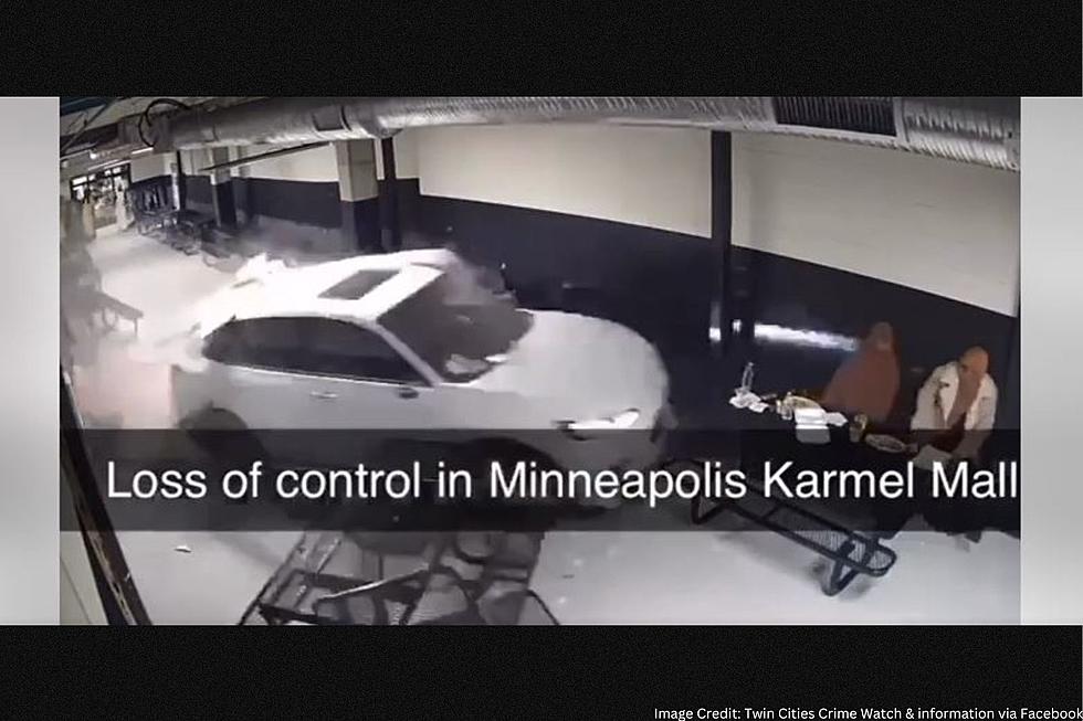 WATCH: MN Mall Security Camera Catches Car Driving Into Building