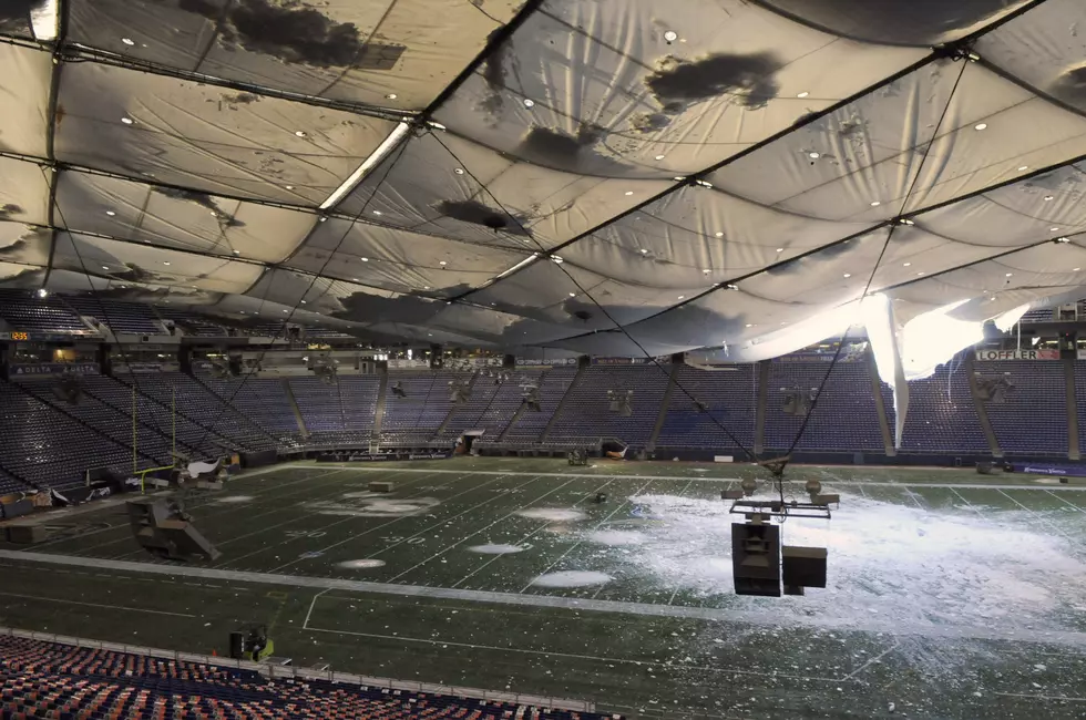 Repairs Continues After Metrodome Roof Collapses
