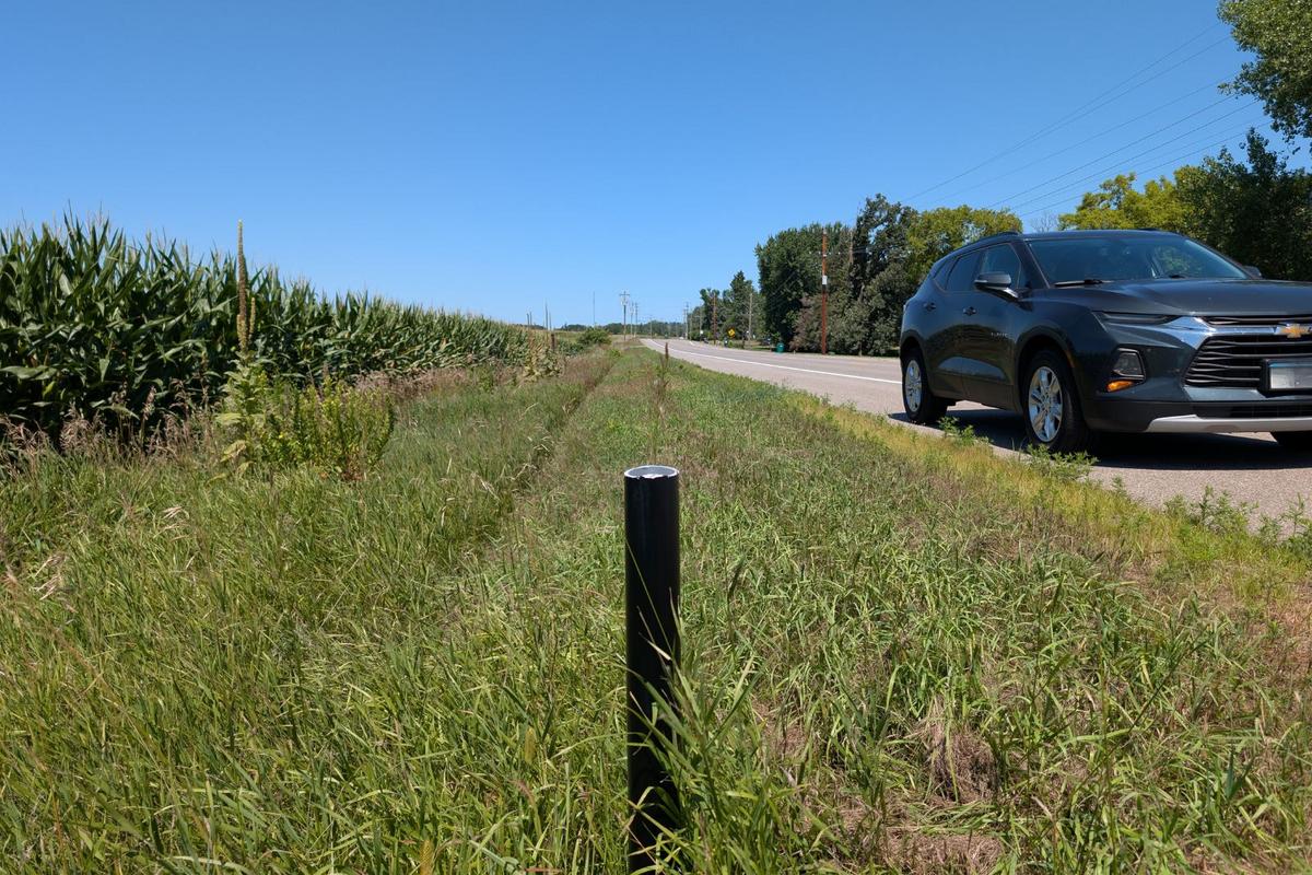 Flock Camera Poles Cut Near St. Cloud On County Road 8