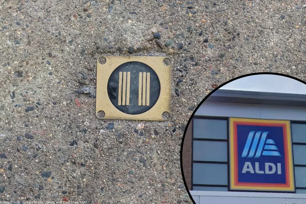 What's This Mysterious Brass Object Near Aldi's In Waite Park?