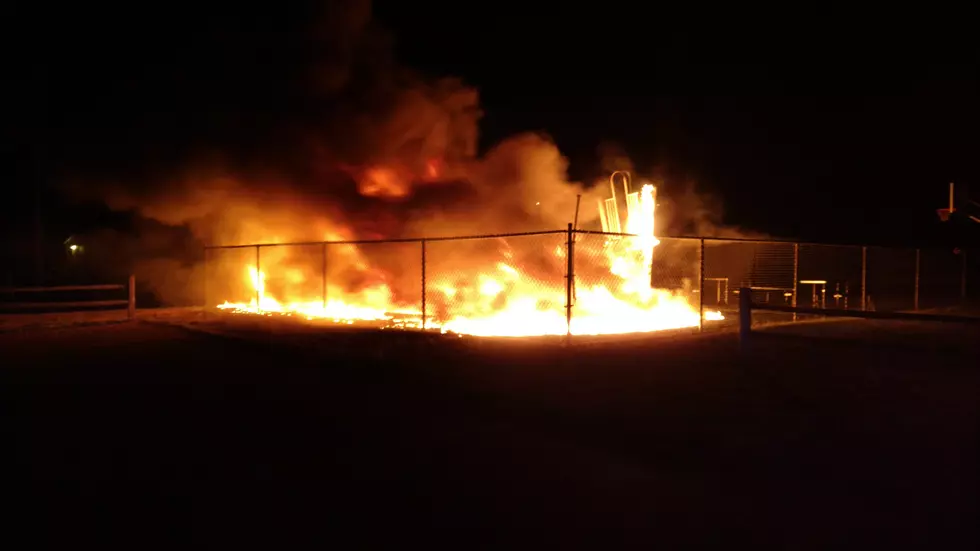 Playground Fire in Battle Creek