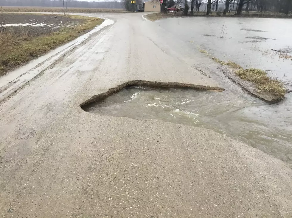 Heavy Rain Causes Washout in Southern Calhoun County