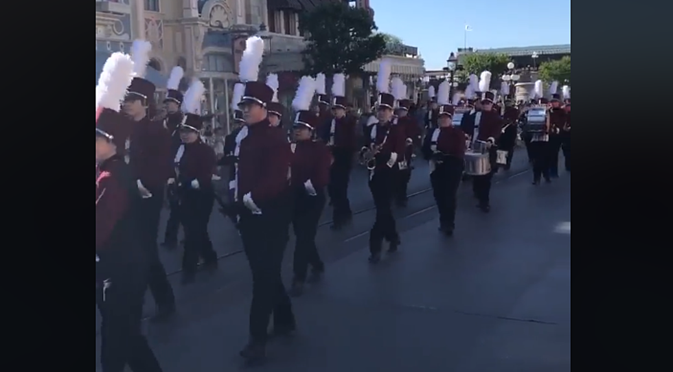Parchment Marching Band Performs At Walt Disney World