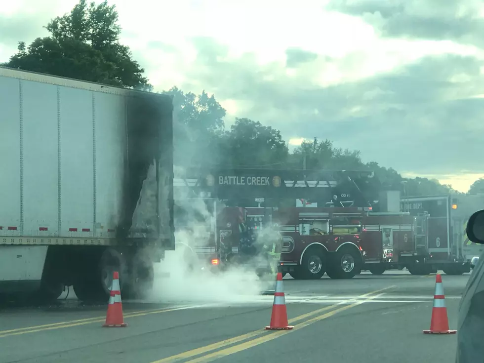 Driver Escapes Injury Following Semi-truck Fire Monday Morning