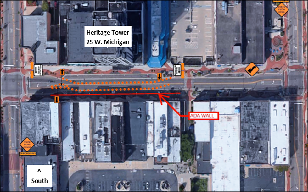 Heritage Tower Work Continues, Requires Downtown Traffic Shift