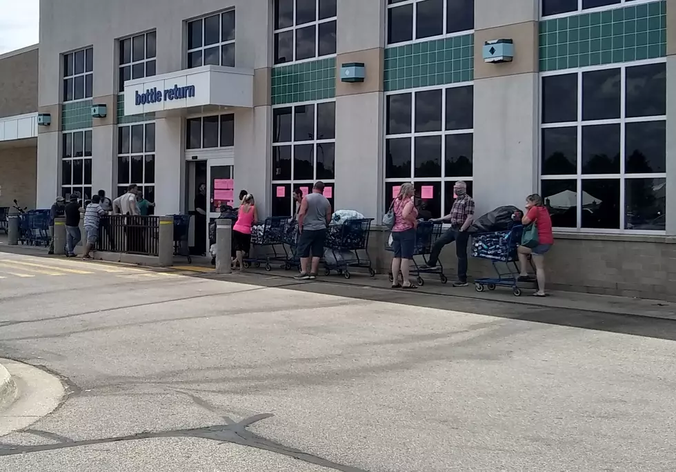 Long Lines At Bottle Return Sites