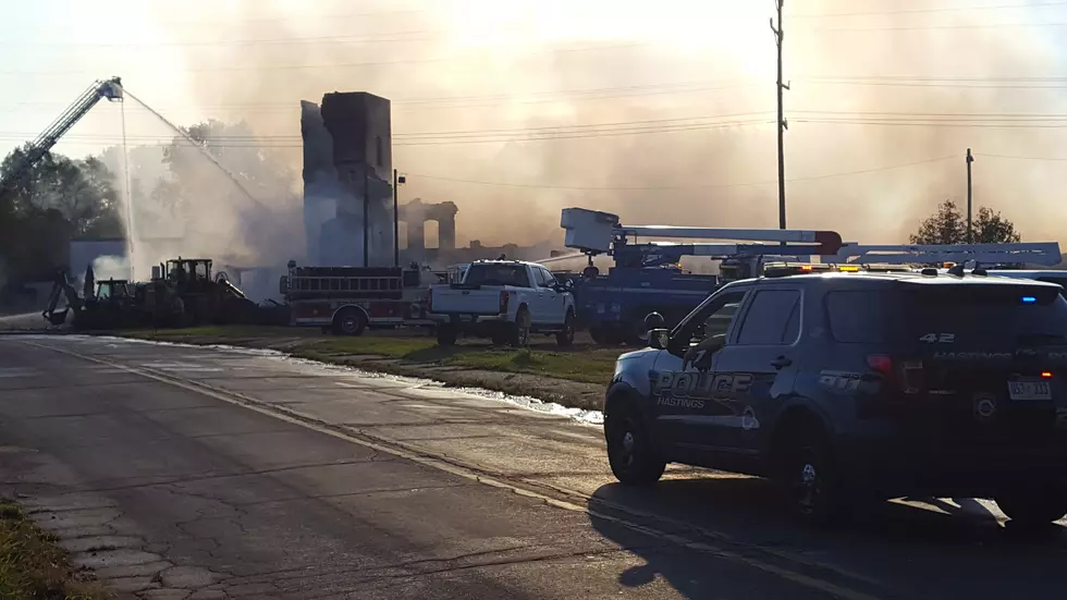 Fire Destroys Former Manufacturing Plant in Hastings