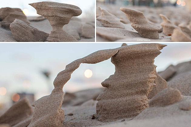 Violent Storms Form Otherworldly Sand Sculptures On The Shores Of Lake Michigan
