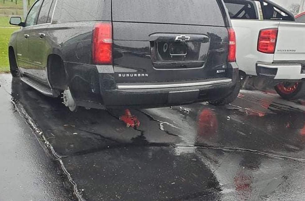 Who Steals the Wheels Off a Vehicle at a Battle Creek Dealership?!