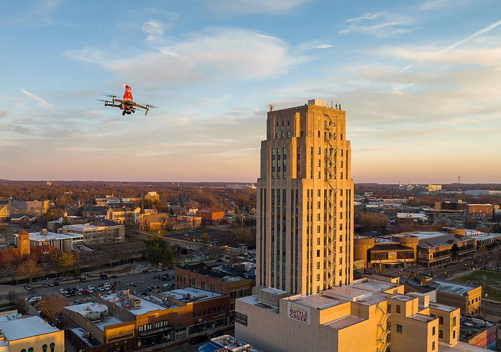 Yes, ‘Elf on a Shelf’ was Flying Over Downtown Battle Creek & We Have Video to Prove it