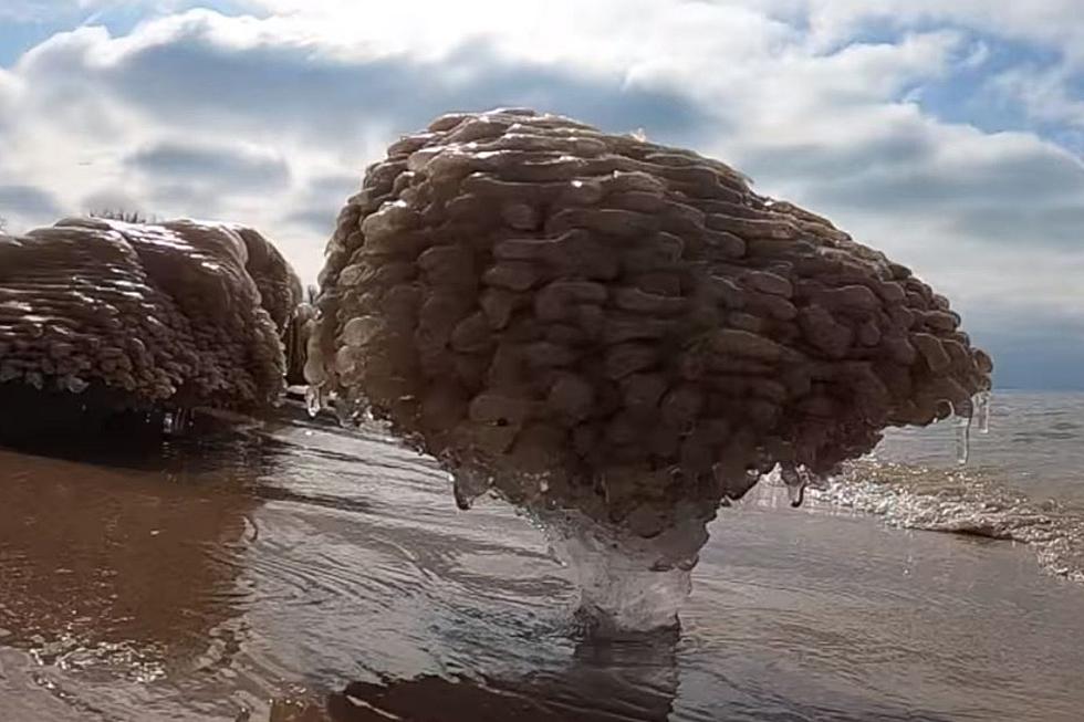 VIDEO: Spectacular Ice Formation on the Shores of Lake Michigan
