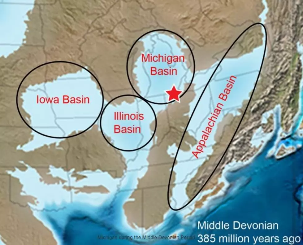 Michigan during the Middle Devonian Period - Credit National Park Service