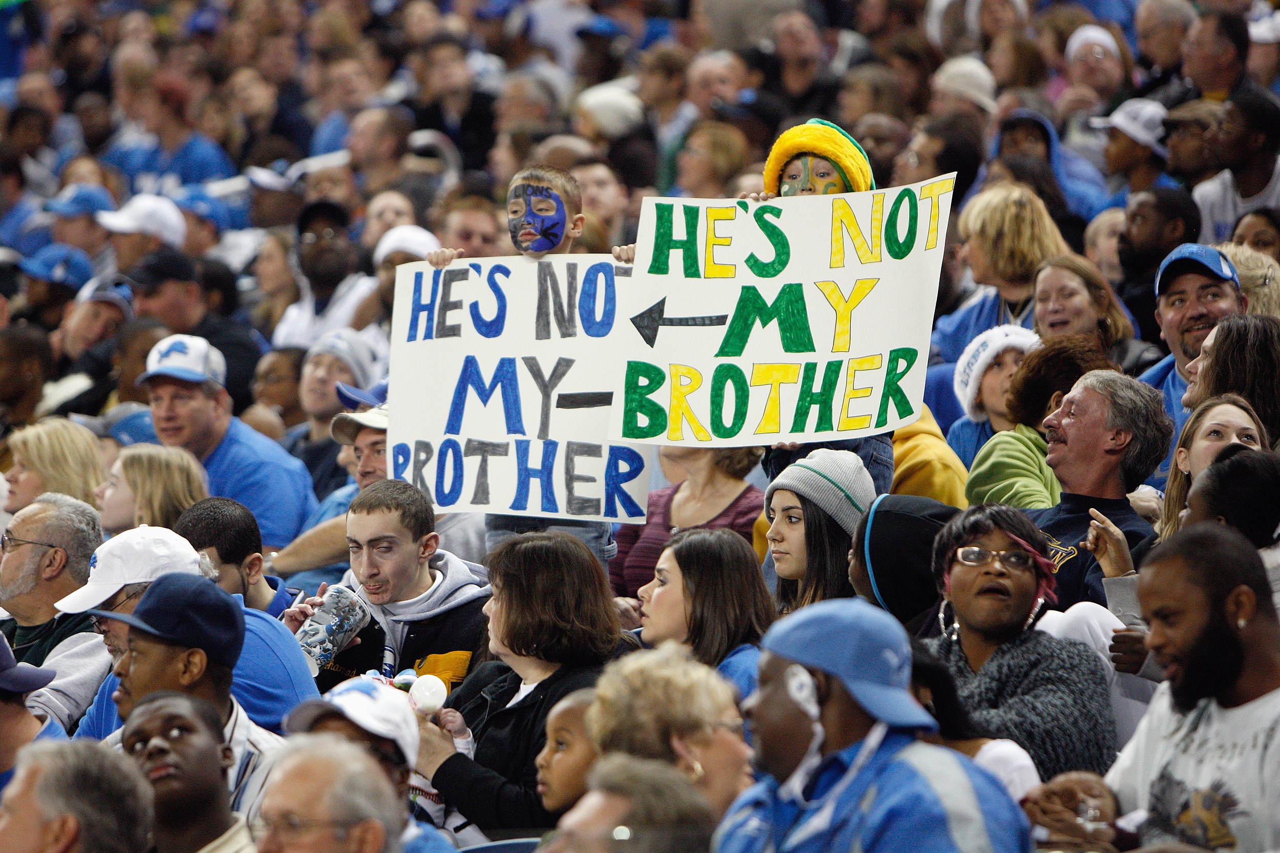 Lions fan has the perfect answer to a Cheesehead