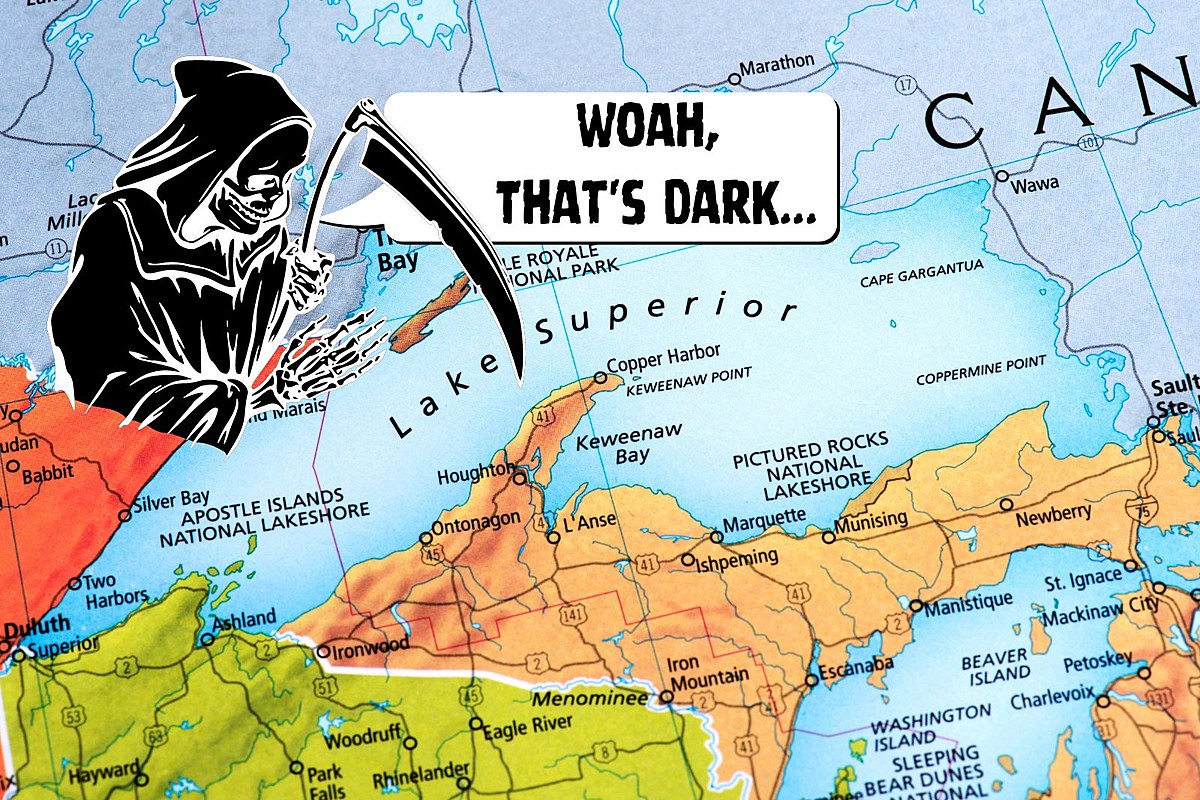 Is the most macabre fact about Lake Superior fiction?