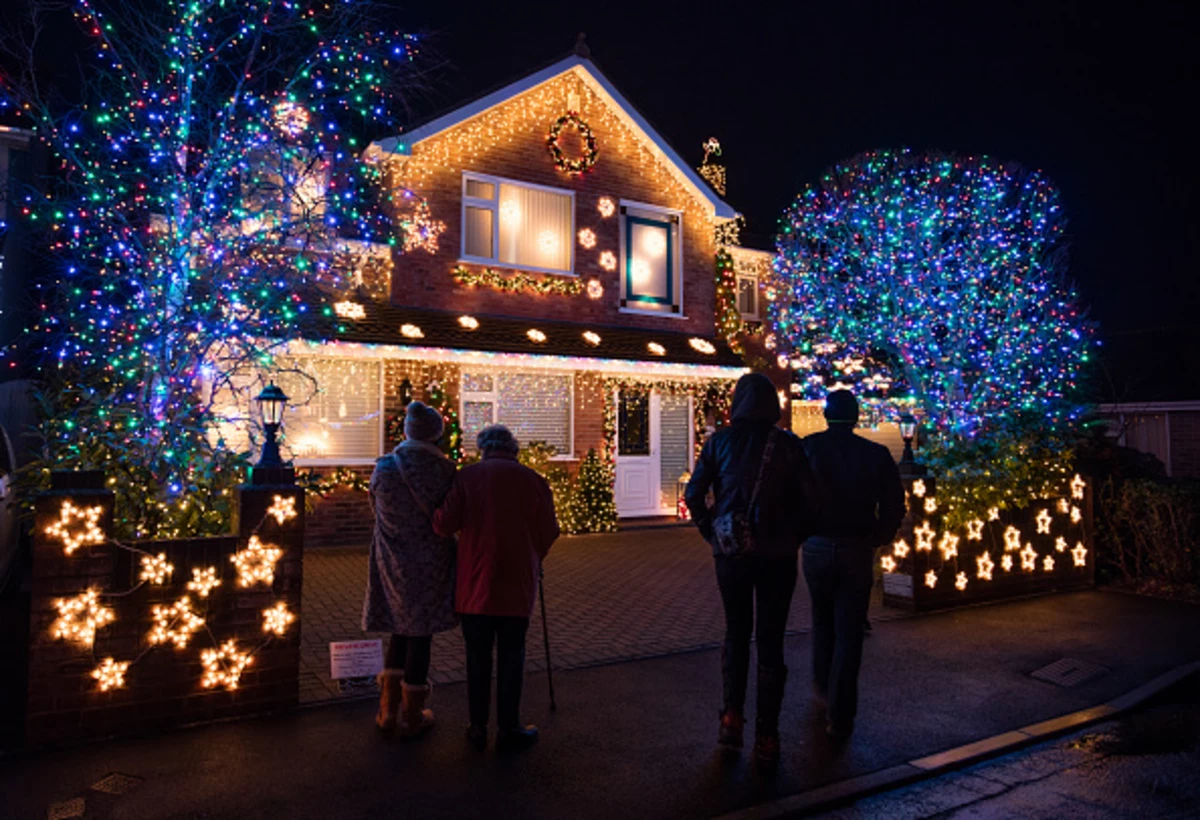 Christmas Lights Surprise Boise Military Family