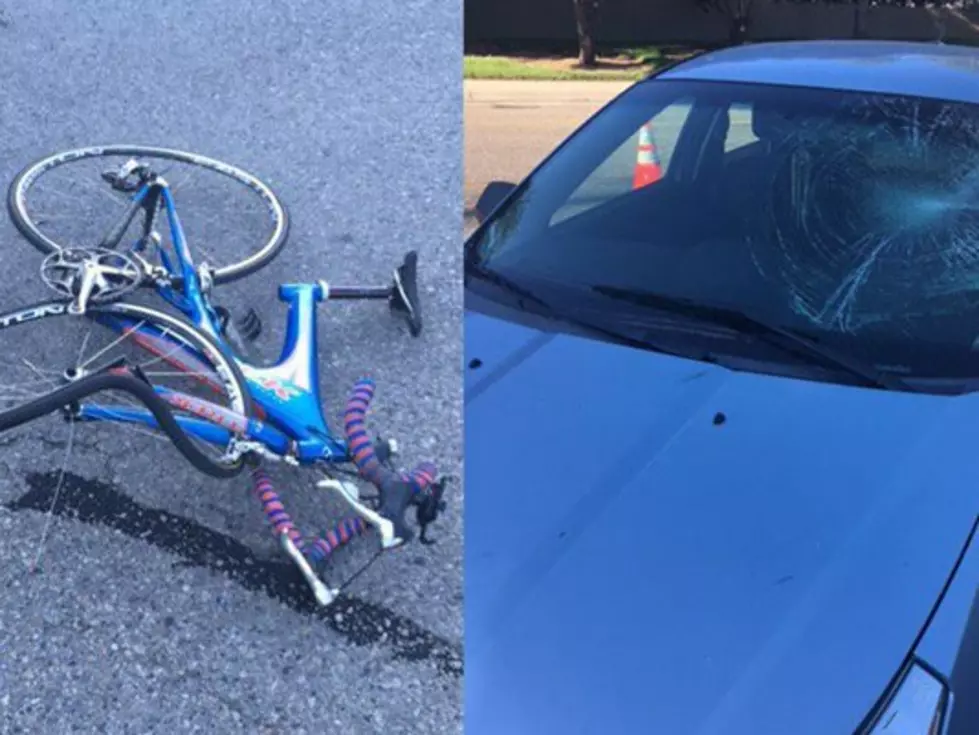Cyclist Hit on Floating Feather Road