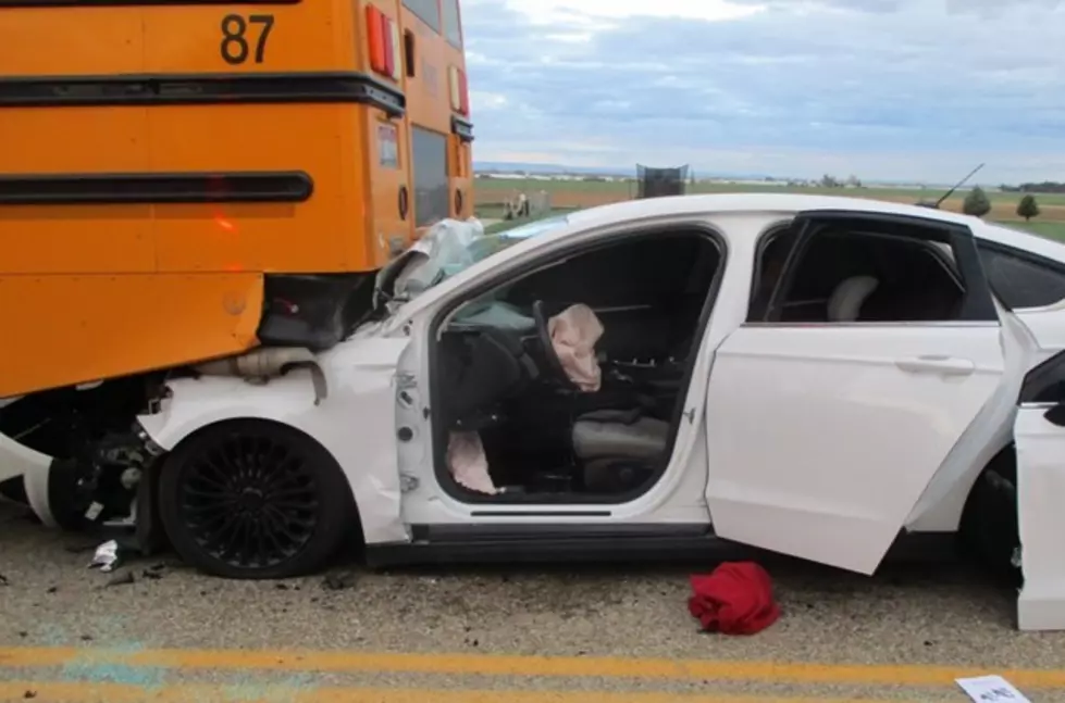 Car Smashes Into Caldwell School Bus Full Of Children
