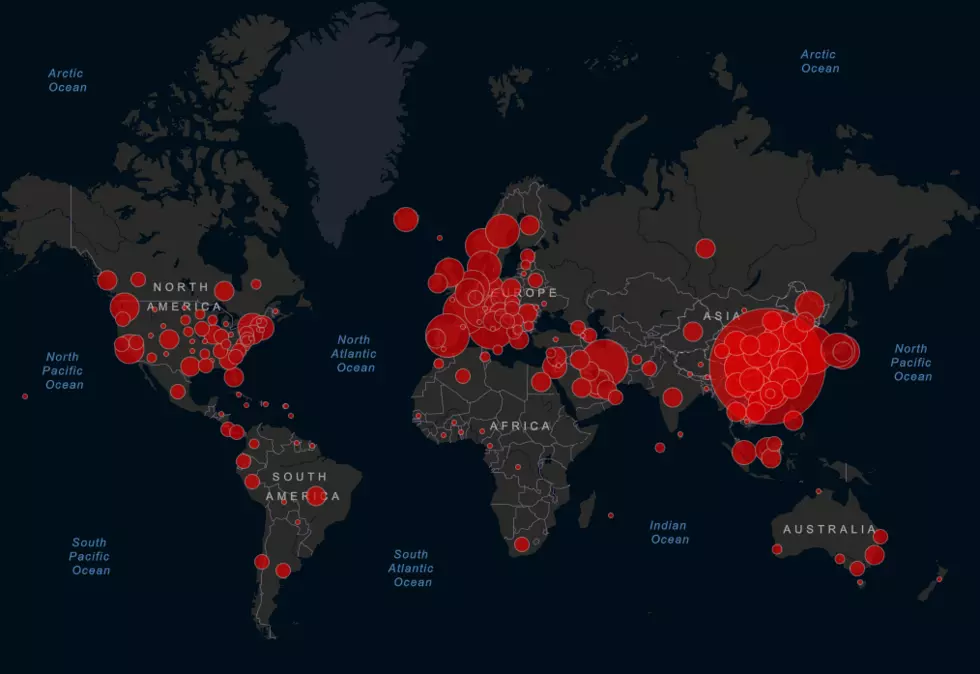 Interactive Real-Time Coronavirus Map