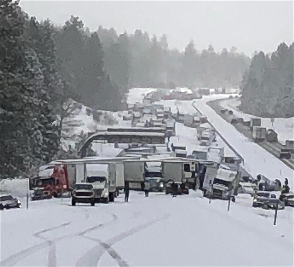 MASSIVE Pile-up on I-84 Closed from Ontario to Pendleton Both Directions