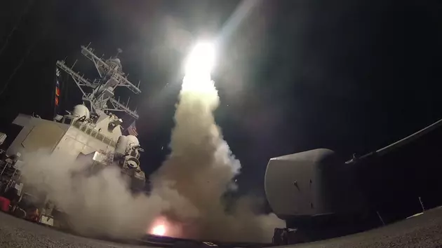 Watch US Missile Strike On Syria