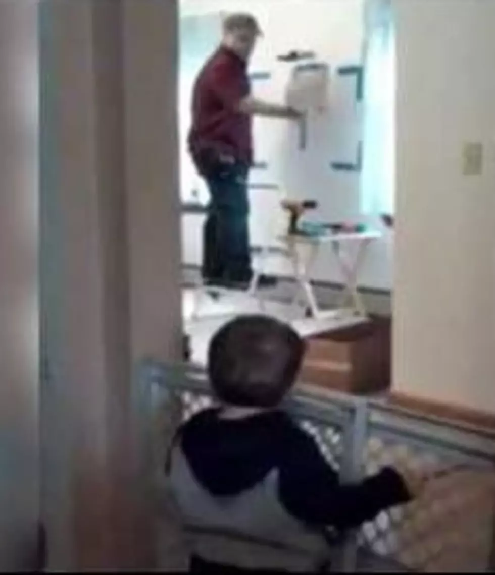 Helpful Toddler Argues With Dad
