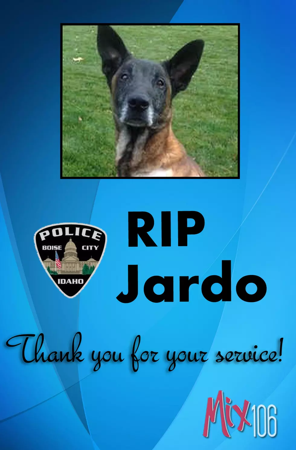 Memorial Service for Boise Police K9, Jardo