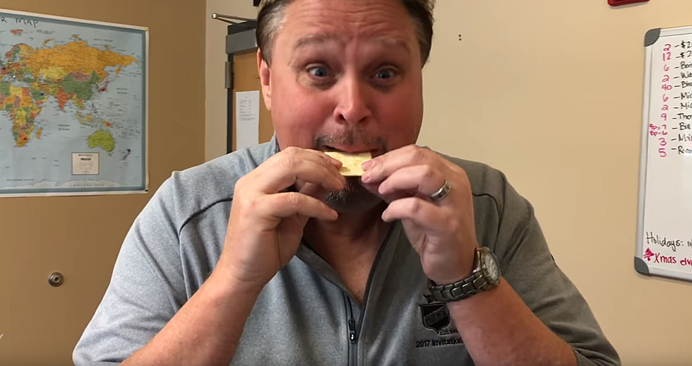 Mike Takes on the Saltine Cracker Challenge  [VIDEO]