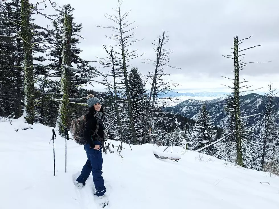 Snowshoeing for My First Time, Saw Wolf Tracks and a Historic Cabin