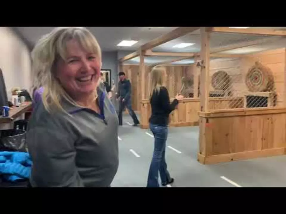 Billy and Charene Adventure Team Throwing Axes [VIDEO]